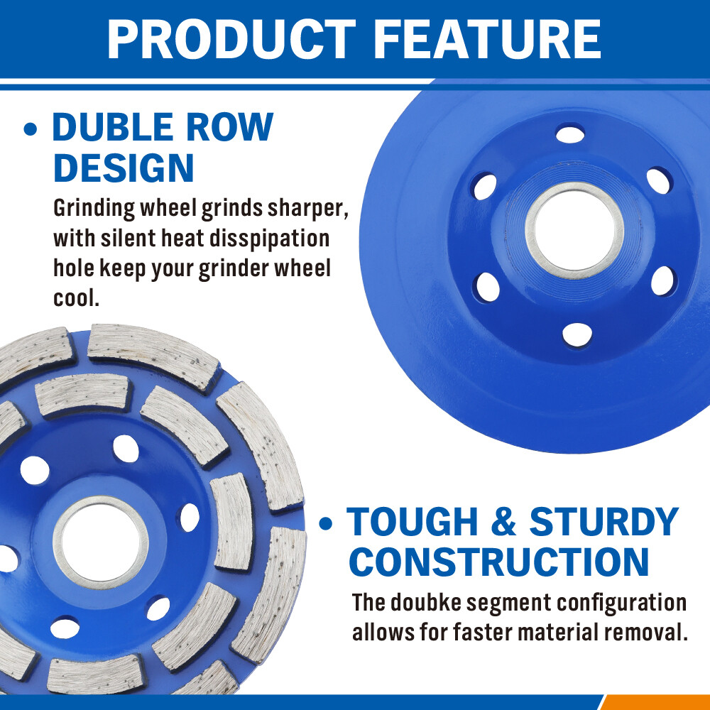 4inch Diamond Angle Grinder Grinding Wheel Concrete Cup Granite