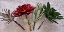Faux Succulent Stems Artificial Faux Succulents SET OF 4 NEW TARGET BRAND