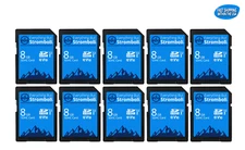 8GB SD cards 10 pack for Digital Cameras / Trail Camera / Dash Cam