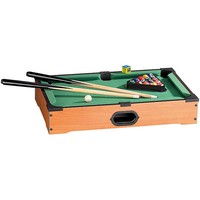 Playtastic Mini Billard: Mini Billardtisch Mit 2 Queues & 16 Kugeln