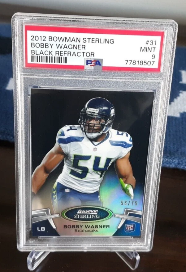 Bobby Wagner Bowman Sterling #31 Black Refractor