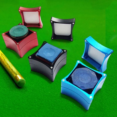 Metal Cue Chalk Case High-Capacity Snooker Chalk Case 3 Layers Hand Tip ...