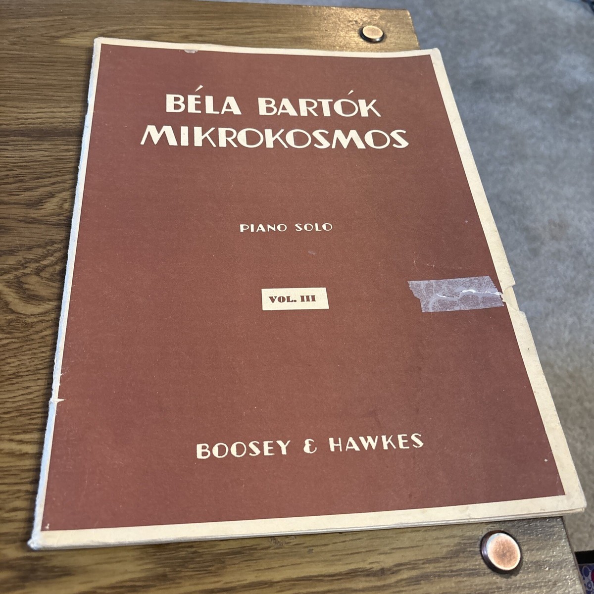 BARTOK/MIKROKOSMOS vol.3〜6 BOOSY&HAWKES Bela Bartok Mikrokosmos Vol. 3 Piano Solo, Boosey & Hawkes