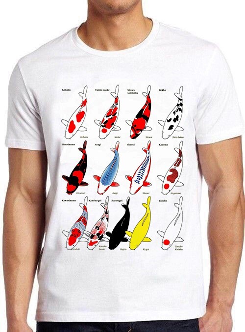 Koi Fish Breed Family Name List Carp Meme Unisex Funny Gift Tee T Shirt