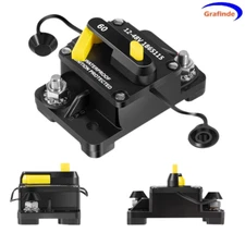 MKR-27 60 AMP Circuit Breaker 1865115 w/Stainless Steel 1/4" Studs & Protective