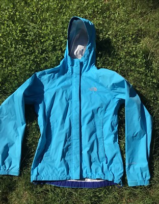 north face hyvent jacket blue
