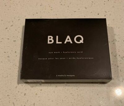 NIB BLAQ HydroGel Eye Mask with Hyaluronic Acid From FabFitFun Box Of 5 $29