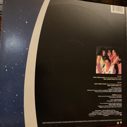 EARTH GIRLS ARE EASY ROYALTY BABY GONNA SHAKE STEWART COPELAND THROB EX/EXMT - Picture 2 of 3