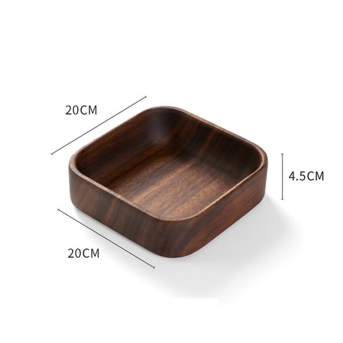 Creative Wood Plate Home Restaurant Fruit Plate Snacks Salad Bowl Sushi Tray. - Picture 6 of 19