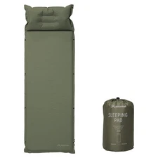Self-Inflating Sleeping Pad Thick Foam Sleeping Mattress with Pillow for Camp...