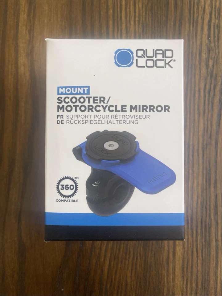 QUAD LOCK Scooter / Motorcycle Mirror Mount + Vibration Dampener  Free Shipping - Image 2 of 3