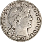 1902-P Barber Half Dollar