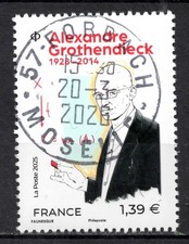 FRANCE 2025 - Timbre - Alexandre Grothendieck oblitéré cachet rond