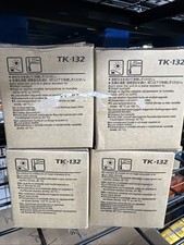 Lot of 4 Kyocera TK-132 Black Toner Kit Cartridge 1T02HS0US0 Genuine OEM - NEW