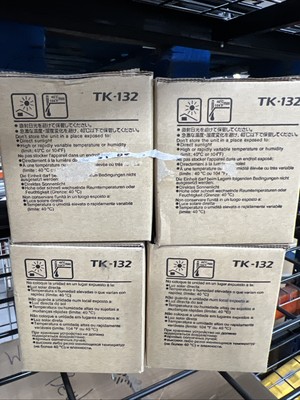 Lot of (4) Kyocera TK-132 Black Toner Kit Cartridge 1T02HS0US0 Genuine OEM - NEW