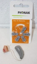 Phonak Naida S CRT III SINGLE Hearing Aid + Batteries RIGHT SIDE ONLY! works!