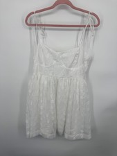 NWT Altar'd State Spaghetti Strap Lace Dress Women's XL Halen White Lined Casual