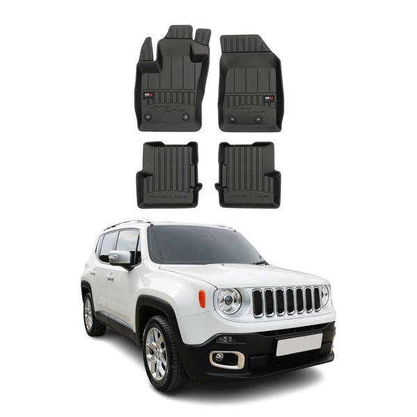 Omac Gummi FußMatten FüR Jeep Renegade 2014-2024 Premium TPE Automatten 4Tlg-image
