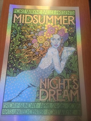 Chuck Sperry Midsummer Nights Dream Print Sparkle Foil Variant Edition Of 40