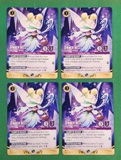 Lorcana 4 X Tinker Bell Snowflake Collector Store Championship Participant 33/P3