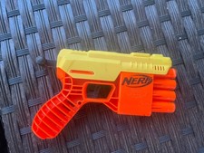 Nerf Alpha Strike Fang 4 Shot Dart Blaster Pistol Orange And Yellow Gun