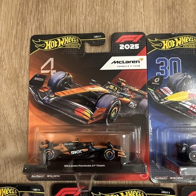 Hot Wheels McLaren F1 2025 セット 🔥Hot Wheels Premium F1 2025 Full Set Set içeriği (5'li): McLaren