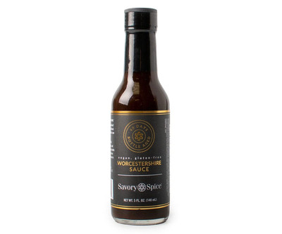 Savory Spice Vegan Worcestershire Sauce, Gluten-Free & Fish-Free - 60-Day Bot...