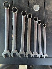 Snap On Tools Usa 7pc 12-point Sae Combination Wrench Set 3834 Oex707 Snap On Tools Usa 7pc 12-point Sae Combination Wrench Set 3834 Oex707