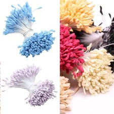 Reusable Fabric Florals Stamens Crafting Components Long Time Use Color