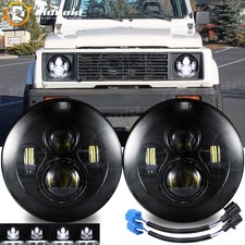 New Pair 7 Inch Round Led Headlights High Low Beam For Suzuki Samurai 1986-1995