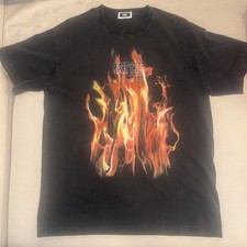 Kith Mens Pyro Box Logo Vintage Tee Black Fla...