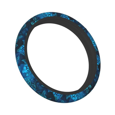#ad Watercolor Blue Sea Turtle Car Steering Wheel Cover Universal Fit 15 inch $14.98