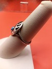 Sterling Silver Tested Unmarked Turquoise Bear Claw Ring Size 7.5 — photo 3