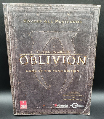 Elder Scrolls IV Oblivion Game of The Year 1st Printing Strategy Guide Prima
