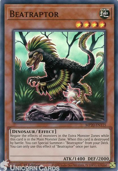 MP20-EN115 Beatraptor Super Rare 1st Edition Mint YuGiOh Card