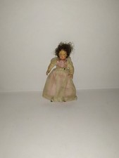  Alte Caco Puppe Massekopf Biegepuppe Puppenhaus-Puppenstube 1:12 selten