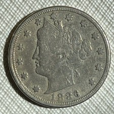 1886 Liberty Nickel VF Details