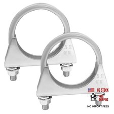 2.25 Inch U-Bolt Exhaust Clamp, Rustproof Galvanized Iron 58mm/2.25inch