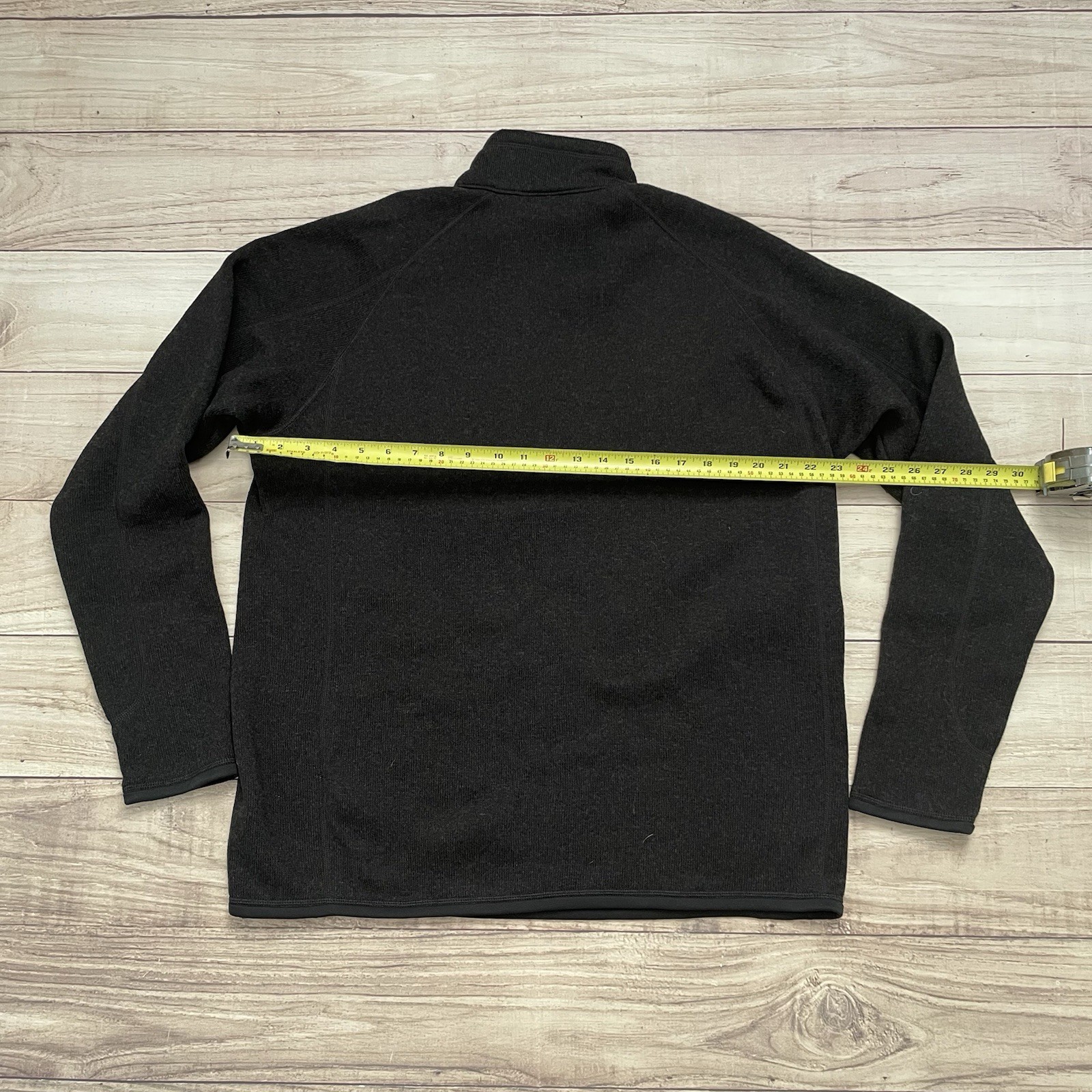 Patagonia Better Sweater Black Jacket Mens Large 1/4 Zip Fleece Logo Embroidered thumbnail 8