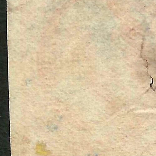 Billete Stanton de 7 centavos Sc #141 GRILL Spacefiller Tear 1870-71 $1500 EE. UU. 20B65 Foto 2 de 3