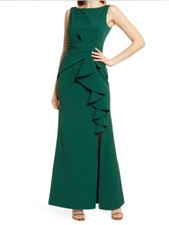 NWT Eliza J Ruffle Front Gown, size 6, $188