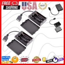 2PCS 3 x 1.5V AA Battery Holder, 3 AA Battery Case Box Holder 4.5-5V with Cov...