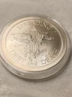 1 Troy oz 999 Silver 2013 Silver Bullet Silver Shield Warbird Death & Debt Round