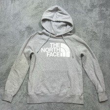 The North Face Hoodie Sweatshirt Women's S Gray Pullover Logo Half Dome SPOT