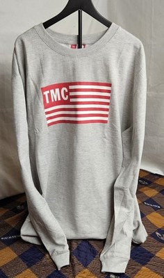 The Marathon Clothing Flag Crewneck Longsleeve Hoodie Heather Grey Size 4XL