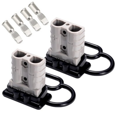 Spurtar 50A 6 AWG Battery Quick Connect/Disconnect (2 Pack) Wire Harness Plug, 1
