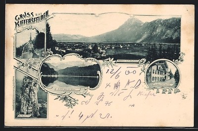 AK Kiefersfelden, Gasthaus zur Klause, Gesamtansicht, Otto-Capelle 1900 
