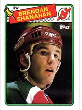 BRENDAN SHANAHAN NHL ROOKIE CARD 1988-89 TOPPS #122