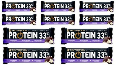 10 x Sante GO ON Protein 33% CHOCOLATE - Bar 10 x 50g / 1.76oz