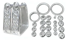 Herraje Para Montura Charra Charro LUXURY Saddle Aluminum Kit Fittings MEXICO
